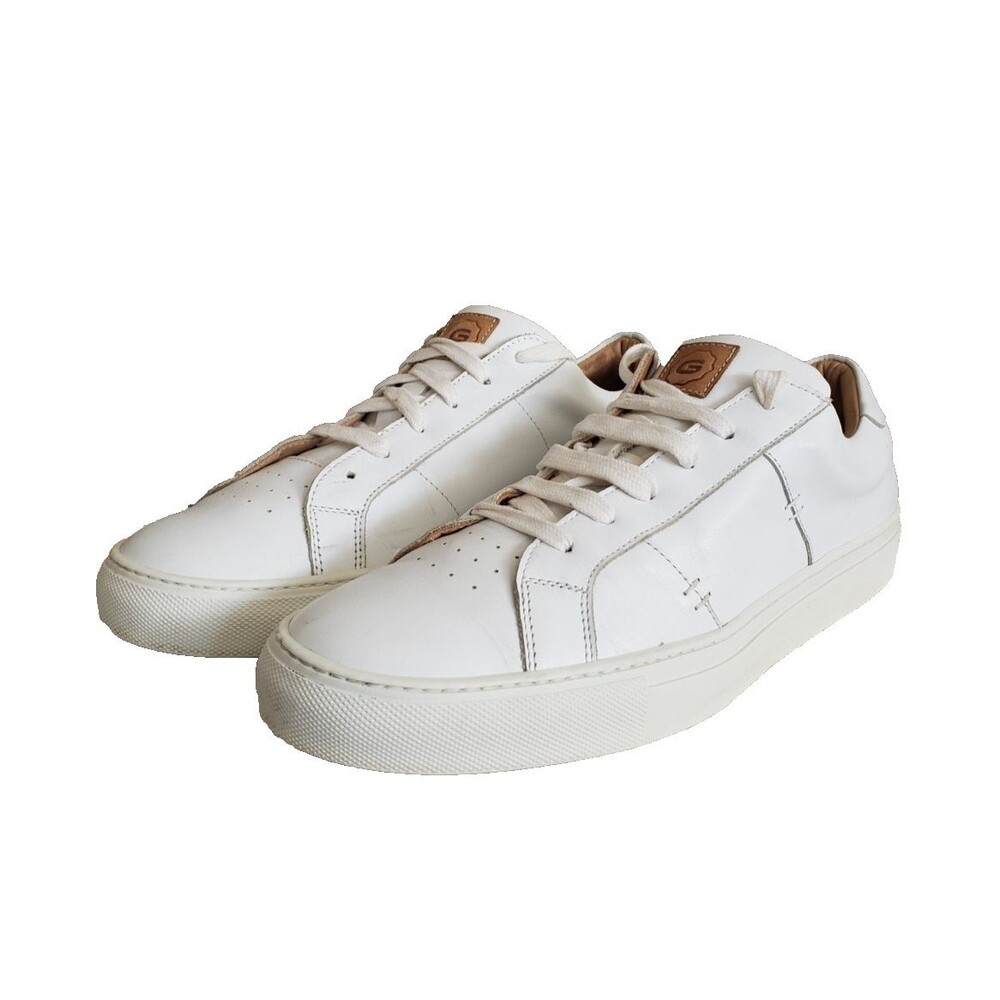 GREATS BROOKLYN The Royale Sneakers White Leather Shoes Men's Size 10